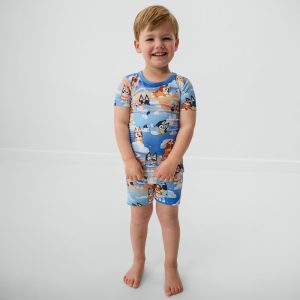 Bluey Blue Sleepytime Two-Piece Short Sleeve & Shorts Pajama Set