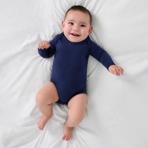 Classic Navy Long Sleeve Bodysuit