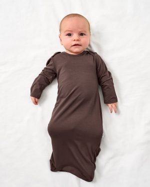 Dark Chocolate Infant Gown
