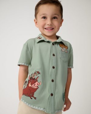 Disney Jungle Trio Button Down Shirt