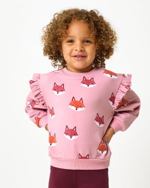 Fox Tracks Flutter Crewneck