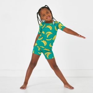 Go Bananas Two-Piece Short Sleeve & Shorts Pajama Set