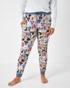 Gray Puppy Parade Women's Pajama Pants