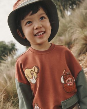 Disney Jungle Treasures Drop Shoulder Crewneck