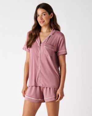 Rosewood Women's Short Sleeve & Shorts Pajama Set