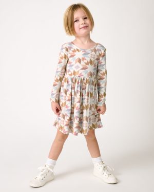 Kaleidoscope Dreams Ribbed Skater Dress