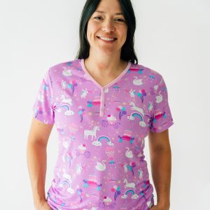 Magical Birthday Women's Short Sleeve Pajama Top