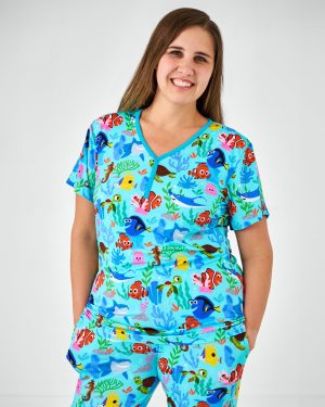 Pixar Nemo's Reef Women's Short Sleeve Pajama Top