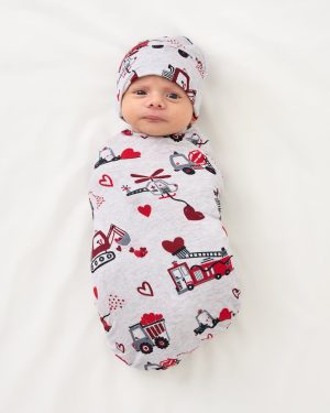 Loads of Love Swaddle & Hat Set