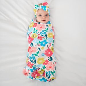 Midsummer Meadow Swaddle & Luxe Bow Headband Set