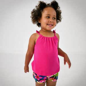 Mighty Magenta Bow Strap Tank