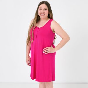 Mighty Magenta Women's Sleeveless Nightgown