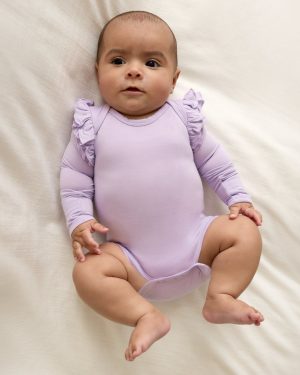 Misty Lavender Flutter Bodysuit
