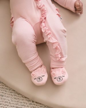 Prima Pink Bear Booties