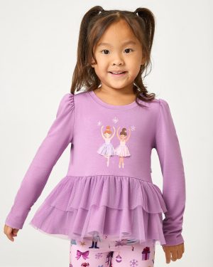 Ballerina Tiered Peplum Top