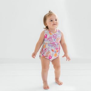 Pink Slam Dunk Bubble Romper