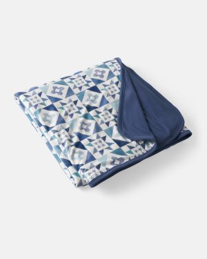 Patchwork Indigo Oversized Cloud Blanket®