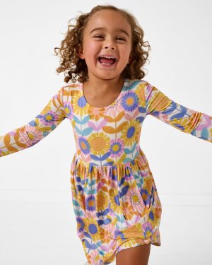 Petal Power Bow Back Skater Dress