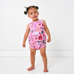 Pink Farm Fam Bubble Romper