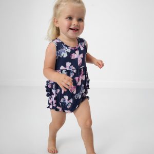 Royal Butterflies Bubble Romper