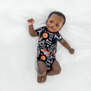 Black Slam Dunk Pocket Bodysuit