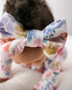 Tiny Blooms Luxe Bow Headband