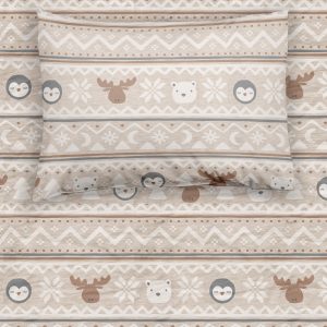 Frosty Fair Isle Twin Sheet Set