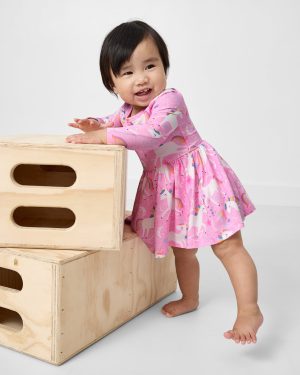 Unicorn Dance Twirl Dress with Bodysuit