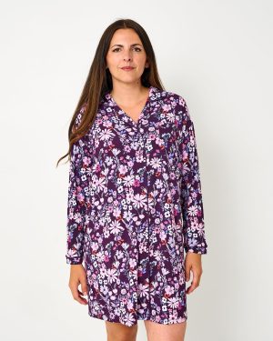 Violet Meadow Women's Long Sleeve Sleep Shirt