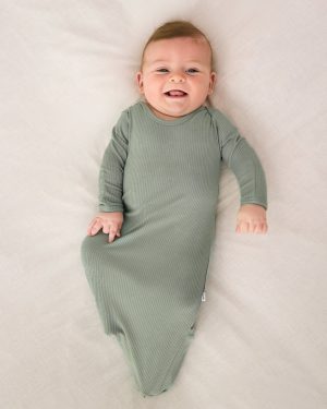 Willow Ribbed Infant Gown
