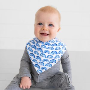 Blue Rainbows Bandana Bib