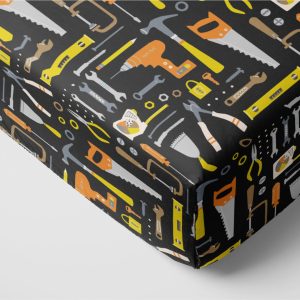 Little Builders Fitted Crib Sheet