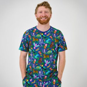 Treetop Tails Men's Short Sleeve Pajama Top