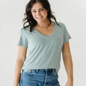 Stormy Women's Perfect Pocket Tee